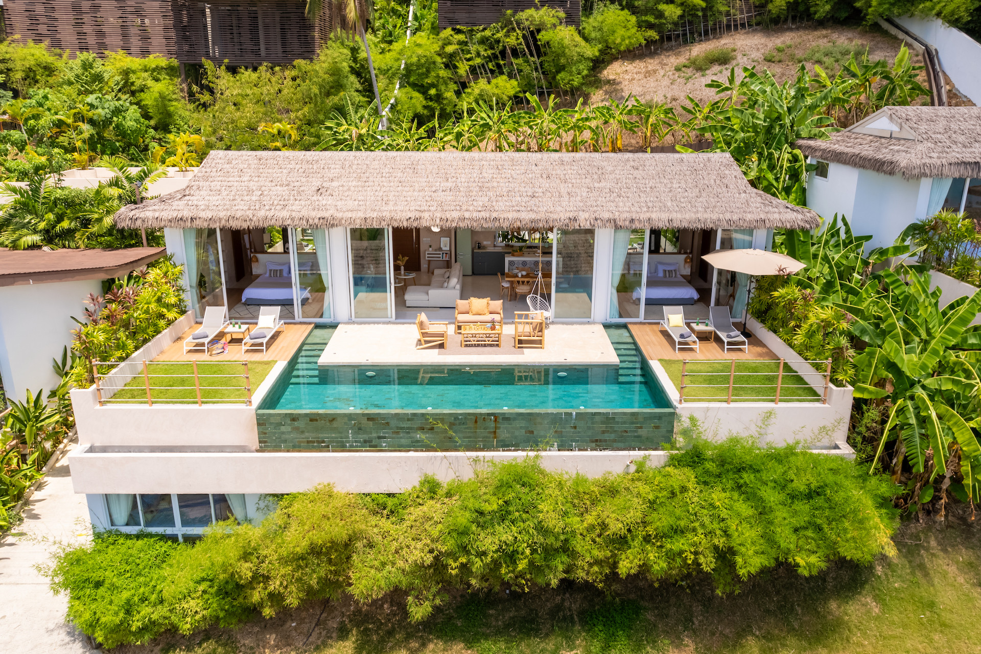 Stunning sea-view pool villa for sale in Koh Samui, Bangor beach. 